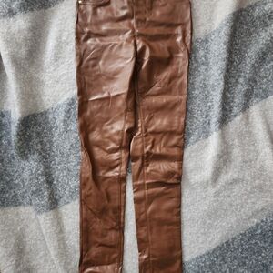 Stoosh Tan Leather Pants